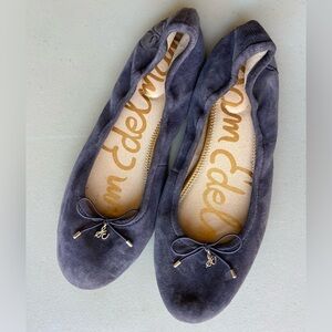 Sam Edelman Blue Slate suede flats size 11